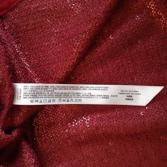 Free People Intimately Women's Size XS Red Sequin Time To Shine Mini Slip Dress - Picture 6 of 11